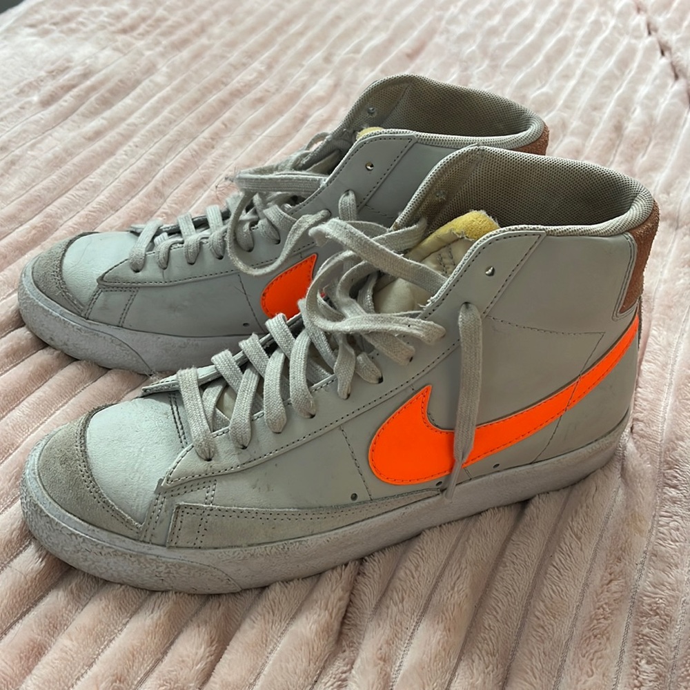 Nike Blazers Orange Check